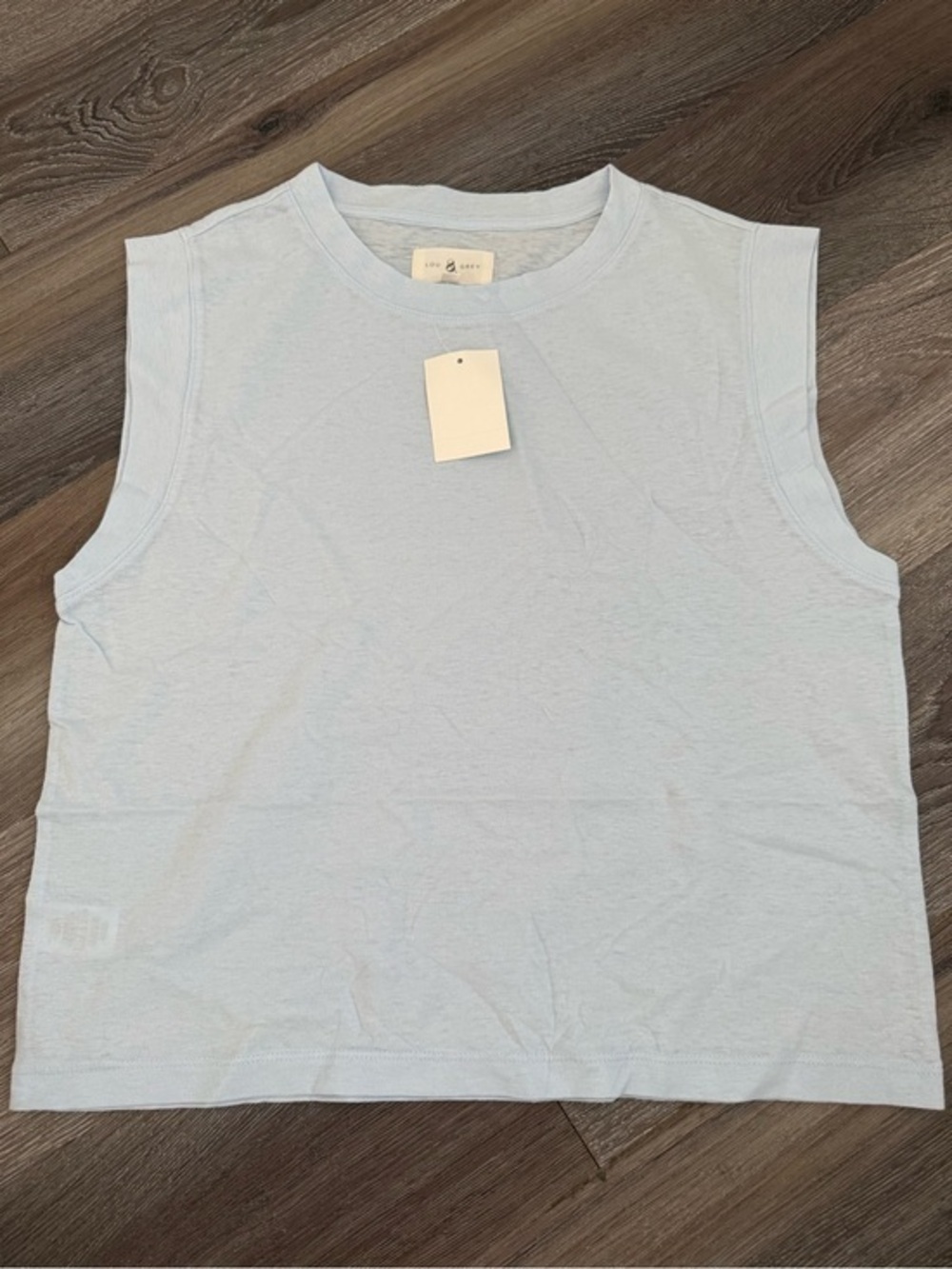 NWT Lou & Grey Dusty Powder Blue Top